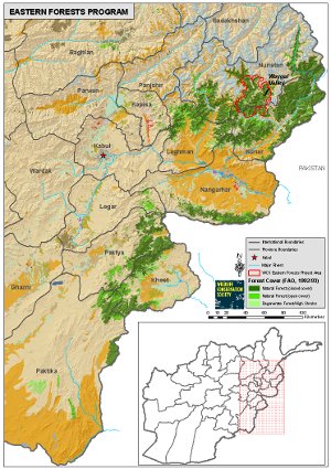 Map of Eastern Forests Program